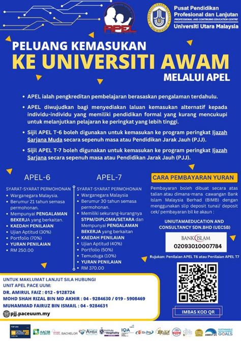 Peluang Kemasukan Ke Universiti Awam Melalui Apel Pace