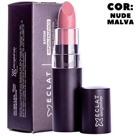 Batom Cremoso Hipoalergênico Eclat N 01A Nude Malva Alergoshop
