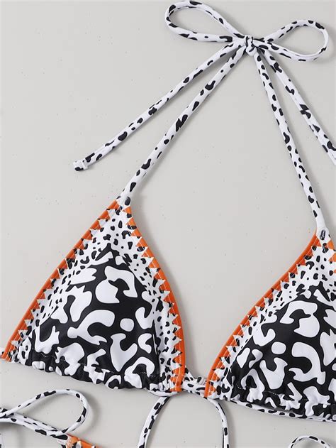 Micro Bikini Push Up Bikinis Set Leopard Badedragt Kvinde Badedragt Biquini Badedragt Til