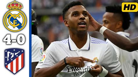 Rodrygo Hat Trick Real Madrid Vs Atl Tico De Madrid Highlights