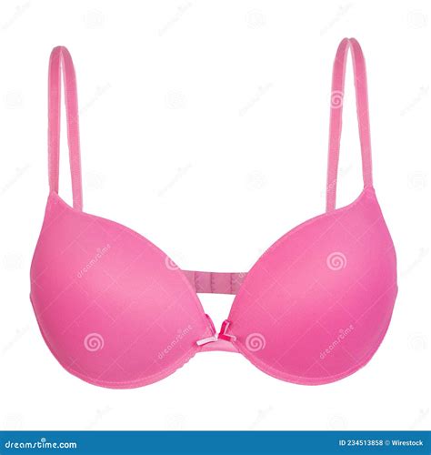 A Pink Bra Isolated On White Background Lingerie Stock Photo Image Of Beauty Elegance