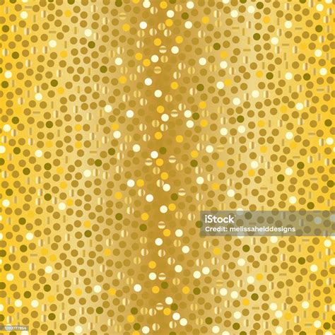 Gold Gradient Vector Seamless Dot Pattern Stock Illustration Download Image Now Sequin