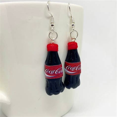Coca Cola Coke Bottle Earrings Or Necklace Etsy