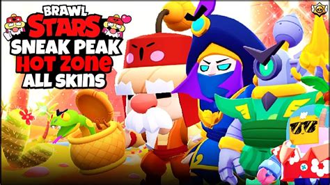 NEW SKINS GAMEPLAY GALE INFO Hot Zone Brawl Stars Update Sneak Peek 2 YouTube