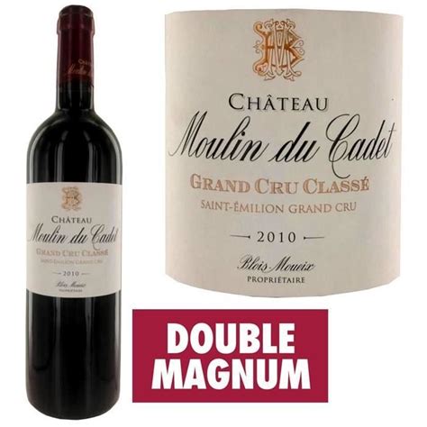 Double Magnum Château Moulin du Cadet Saint Emilion Grand Cru Classé