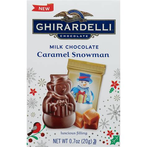 Ghirardelli Chocolate Milk Chocolate Caramel Snowman 07 Oz Instacart