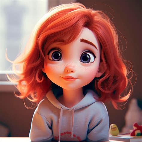 Cute Girl Illustration Premium Ai Generated Image