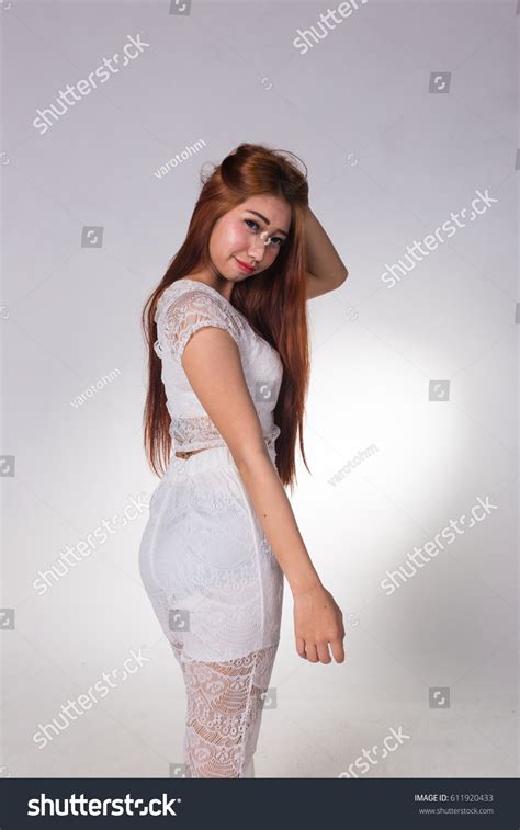 Sexy Asian Woman White Lingerie On Stock Photo Shutterstock