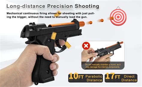 amazoncom soft bullet gun toy guns  boys shell ejecting toy guns
