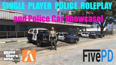 Gtav Fivem Fivepd Police Single Player Patrol Police Car Showcase