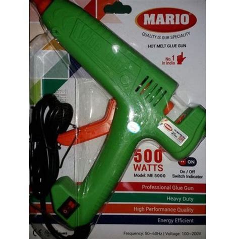 Green Color Light Weight Durable Mario W Hot Melt Mini Glue Gun Application Joining