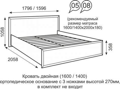 Размеры спальных кроватей: Размеры кроватей - какие бывают стандартные ...