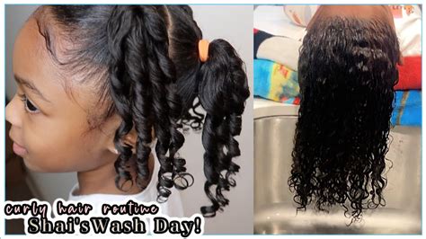 Shais Super Moisturized Curly Hair Routine Kid Wash Day Ft Mielle