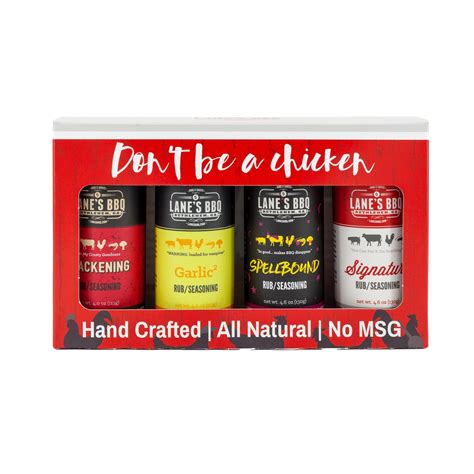 Don't Be A Chicken - 4 Rub Gift Set | Flame Connection