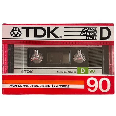 TDK D 90 (1986-87 US) – Audiokazety, mc kazety – prodej