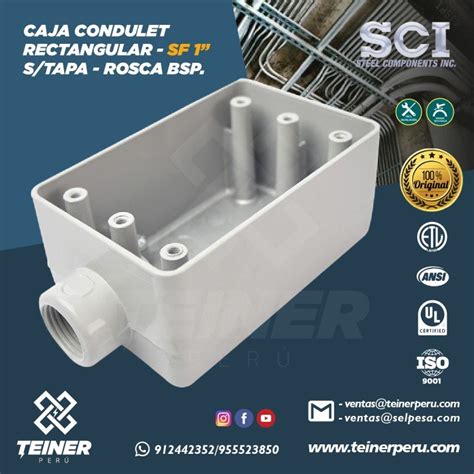 Sci Caja Condulet Rectangular Sf S Tapa Rosca Bsp Teiner