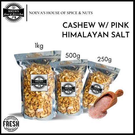 Roasted Salted Cashew In Pink Himalayan Salt Lazada Ph