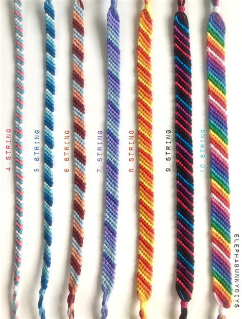 Custom Candy Stripe Friendship Bracelets Anklets Artofit