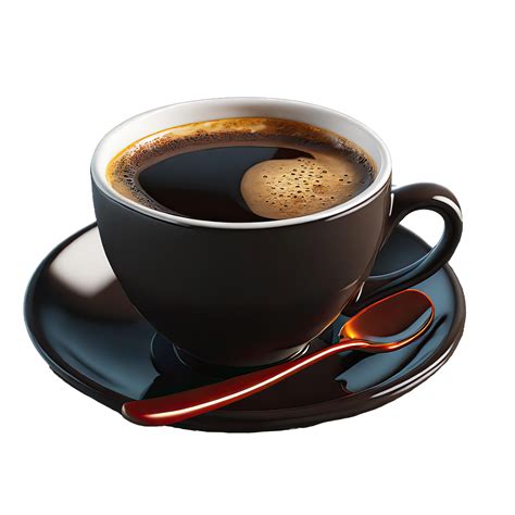 ai generated cup  black coffee isolated  transparent background