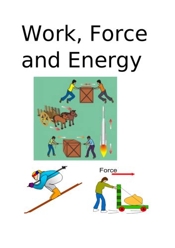 Work Force And Energy Teaching Resources