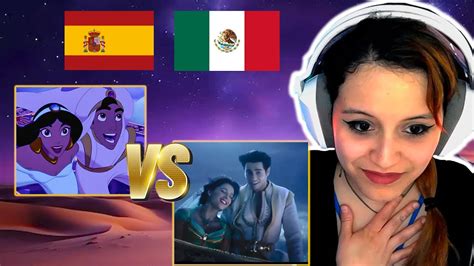 Espa Ola Reacciona Al Doblaje Latino Aladdin Live Action Vs Versi N