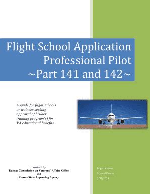 Fillable Online Flight School Application Fax Email Print - pdfFiller