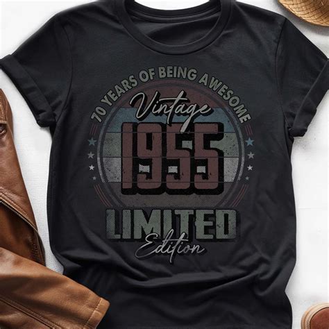 Hot Trending T Shirt With Years Of Being Awesome Vintage Th Birthday Shirt Vintage
