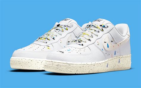 Nike Airforce Low Paint Splatter White Zi Uw M