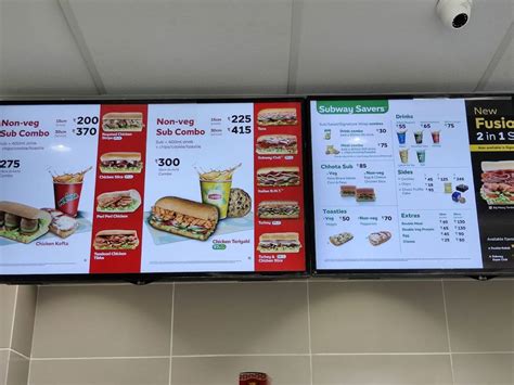 Menu At Subway Gurugram Shop No