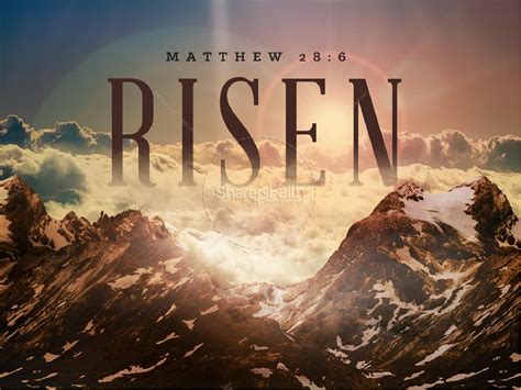 He Is Risen Indeed Christian Powerpoint Clover Media