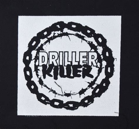 Driller Killer Logo Patch Obscene Productions