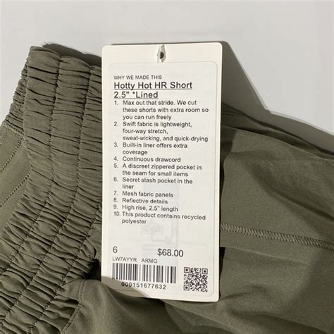 Lululemon Athletica Shorts Lululemon Hotty Hot Hr Short 25 Lined