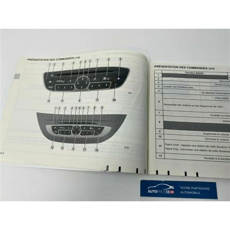 NOTICE D UTILISATION AUTORADIO RENAULT LAGUNA MEGANE SCENIC 3 CLASSIC