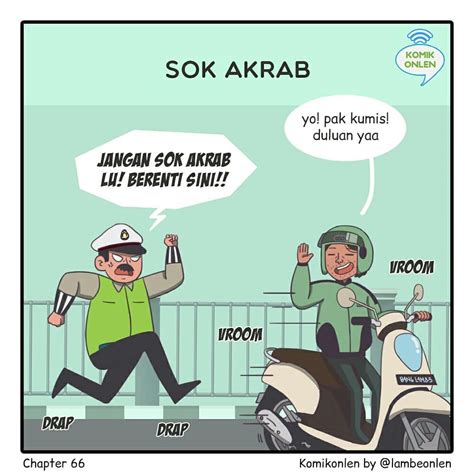 Komik Strip Tipe Pengendara Saat Ada Razia Ini Kocak Abis