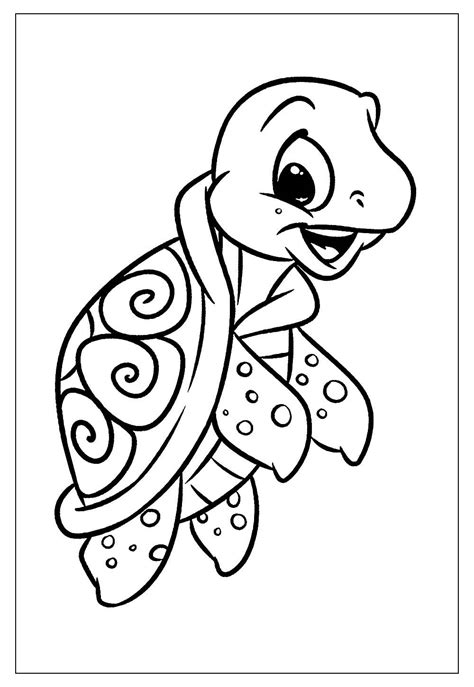 Imagem De Tartaruga Para Imprimir - Desenhos de Tartaruga para Colorir e Imprimir - Tudo Para Colorir