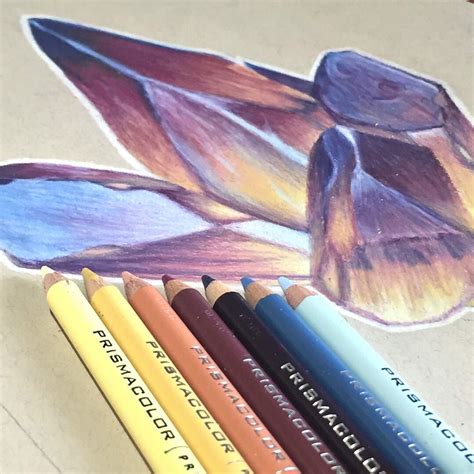 Crystalline ~~~ Colored Pencil Drawing On Toned Paper Art Amino