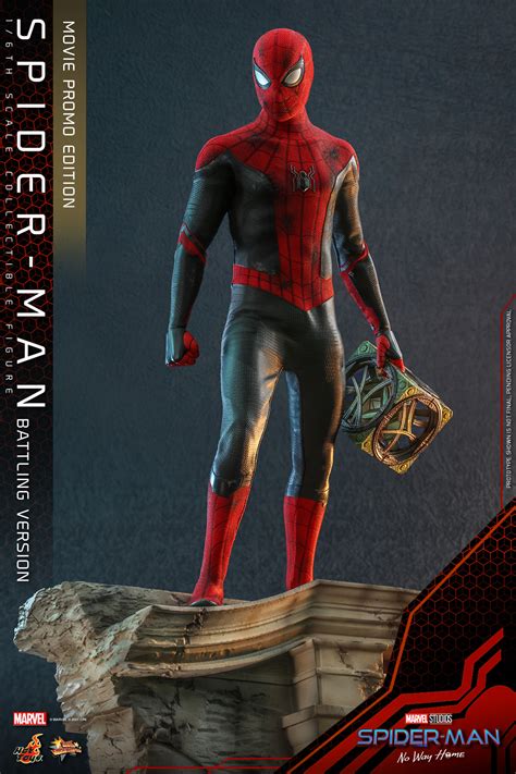 Spider Man No Way Home Battling Version Spider Man Figure By Hot Toys The Toyark News