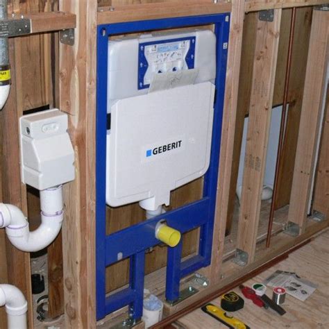 how to install a wall hung toilet