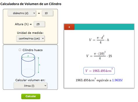 Calculadora De Volume De Cilindro - NAZAEDU