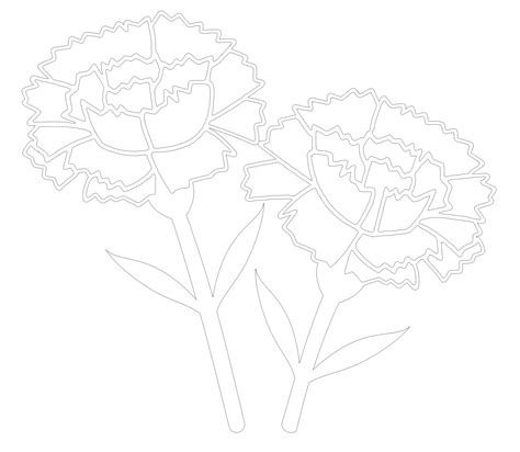 Гвоздики картинки для вырезания к 9 мая шаблоны