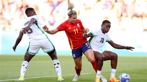 Spanien Nigeria Olympische Spiele 2024 in Paris Frauenfußball LIVE