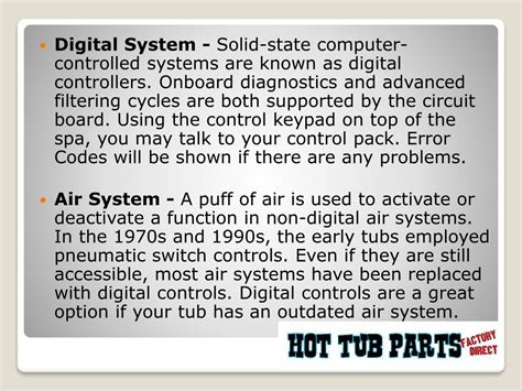 Ppt Replacement Hot Tub Spa Control System Complete Powerpoint Presentation Id