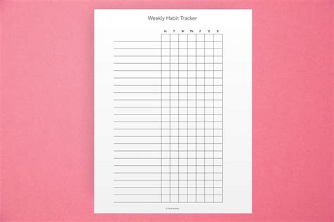 Free Printable Habit Tracker Pdf The Ultimate Habit Tracker Guide