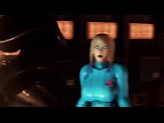 A Beautiful Blonde With Big Breasts Landed On A Spaceship On A Planet Inhabited By Aliens The