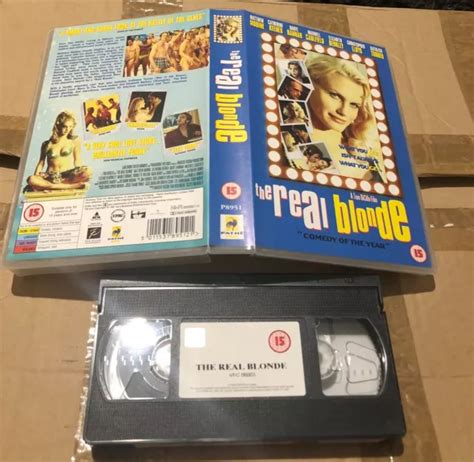 THE REAL BLONDE Vhs Pal Original Big Box Video Rare Oop Deleted Title 10 99