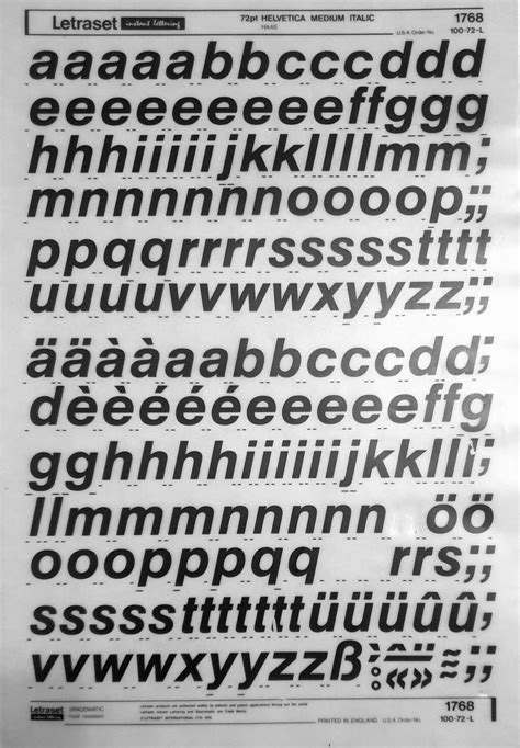 HELVETICA MEDIUM ITALIC 16pt/20pt/24pt/28pt/48pt/60pt - Etsy España