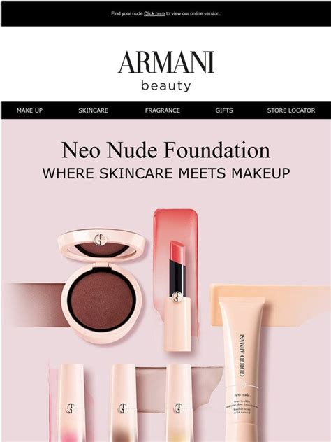 Giorgio Armani Beauty Discover The Neo Nude Range Milled