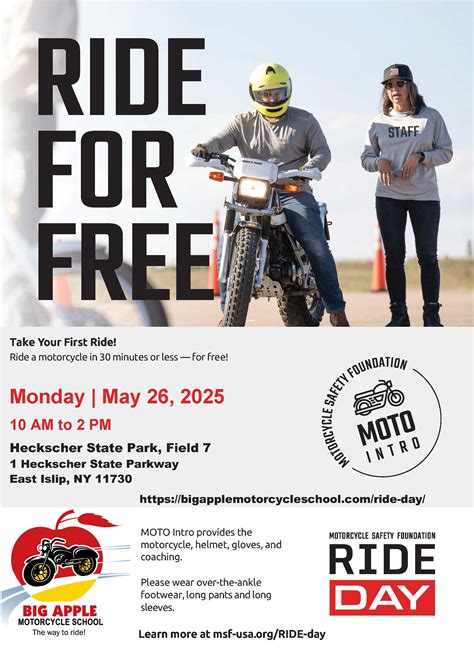 May 26 | Big Apple Motorcycle School’s free MOTO Intro event | East