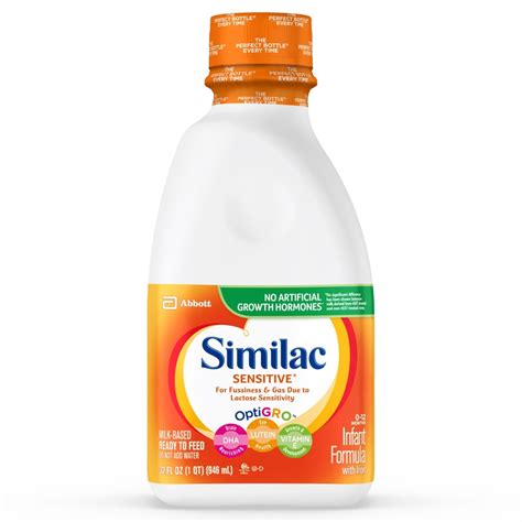 Similac Sensitive Infant Formula Ready-to-Feed / 1 QT / Case of 6