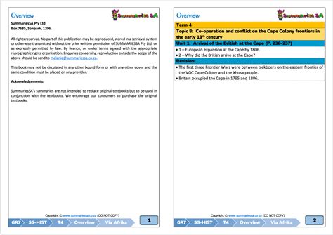 Grade 7 Social Sciences (SS) (Geography & History) Term 4 (Via Africa ... 